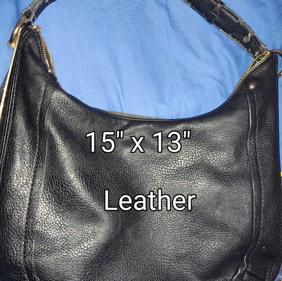 Black Leather MMS Bag - Picture 4 of 5
